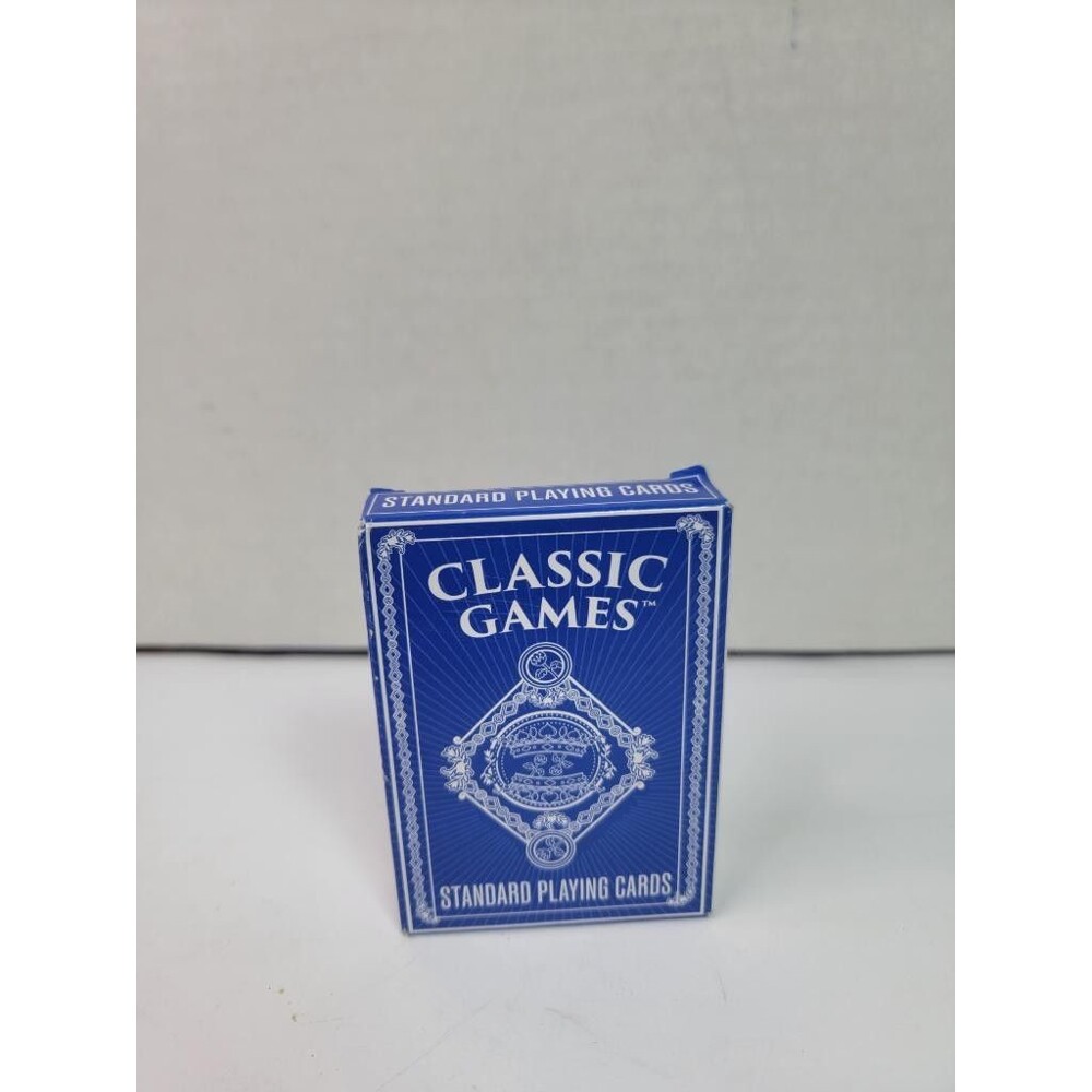 Classic Games Standard Playing Cards Blue Deck Sealed Cards in Open Box